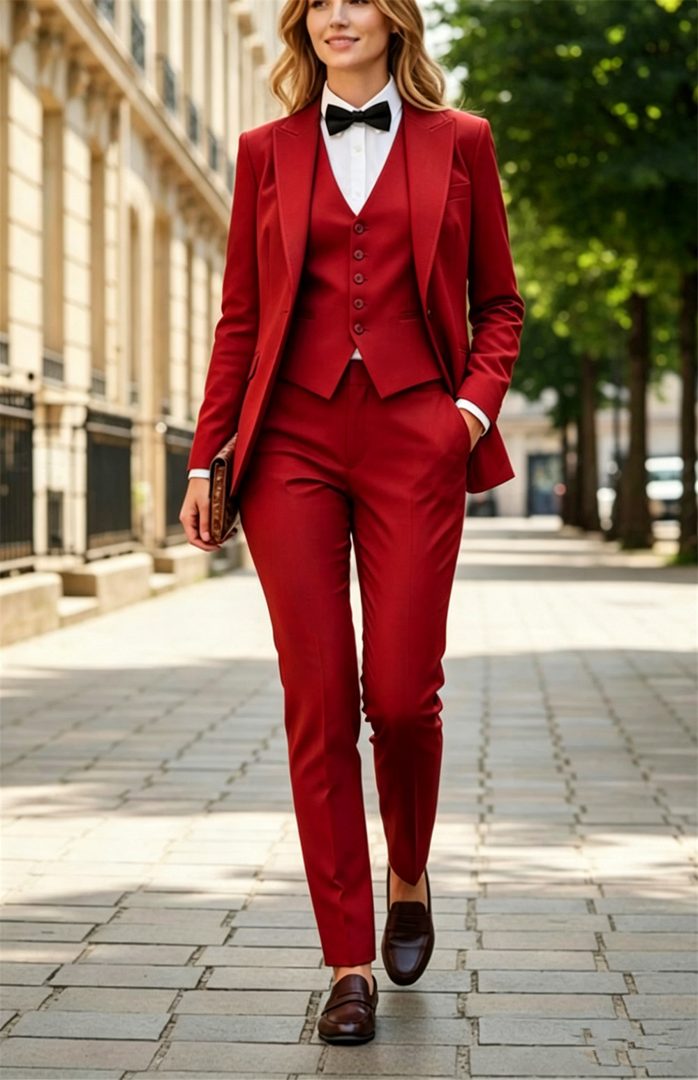 高級レディーススーツ エレガントフォーマル公式3ピースパンツ - Blazer Set Women Formal のレビューと価格