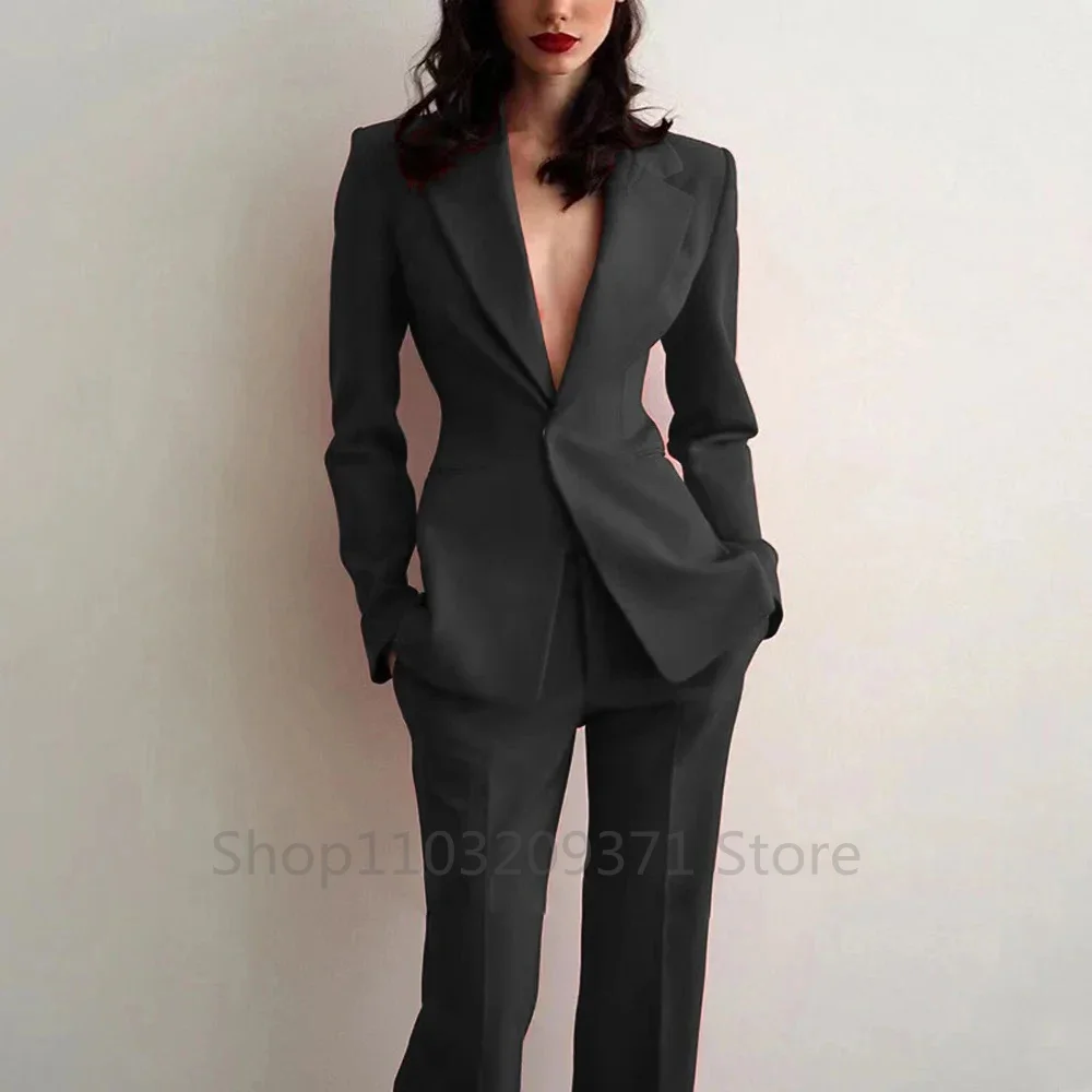 レディーススーツ パーティー 結婚式 プラスサイズ 2ピース - Blazer Set Women Formal のレビューと価格