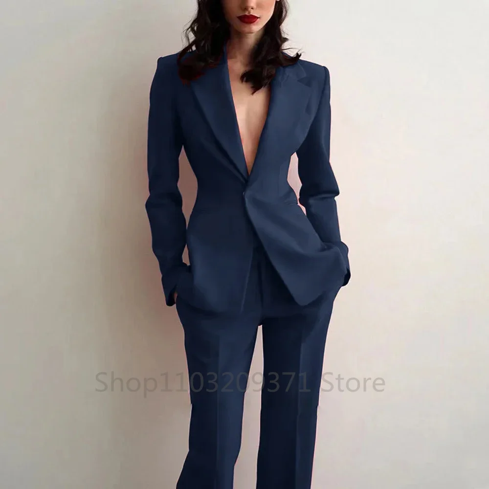 レディーススーツ パーティー 結婚式 プラスサイズ 2ピース - Blazer Set Women Formal のレビューと価格