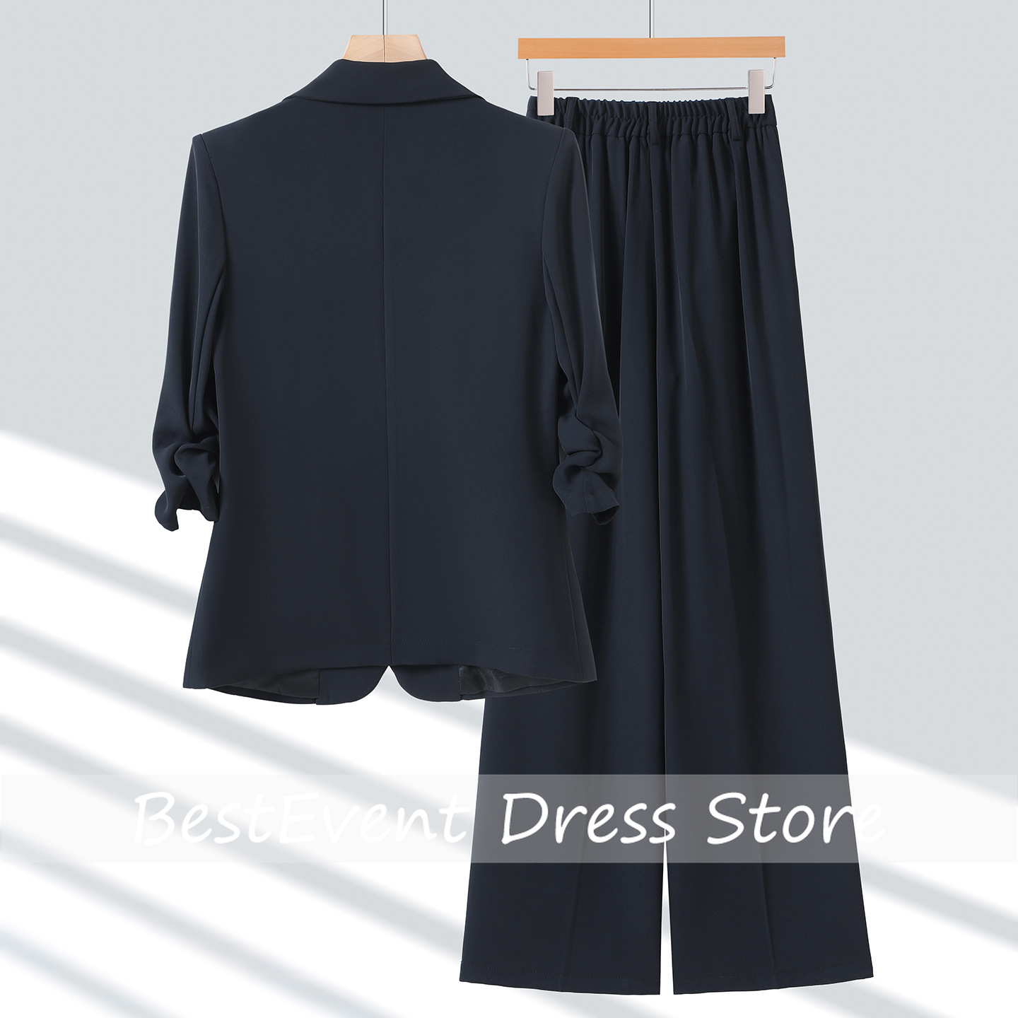 ライトブルー レディーススーツジャケット カジュアルスタイル - Blazer Set Women Formal のレビューと価格